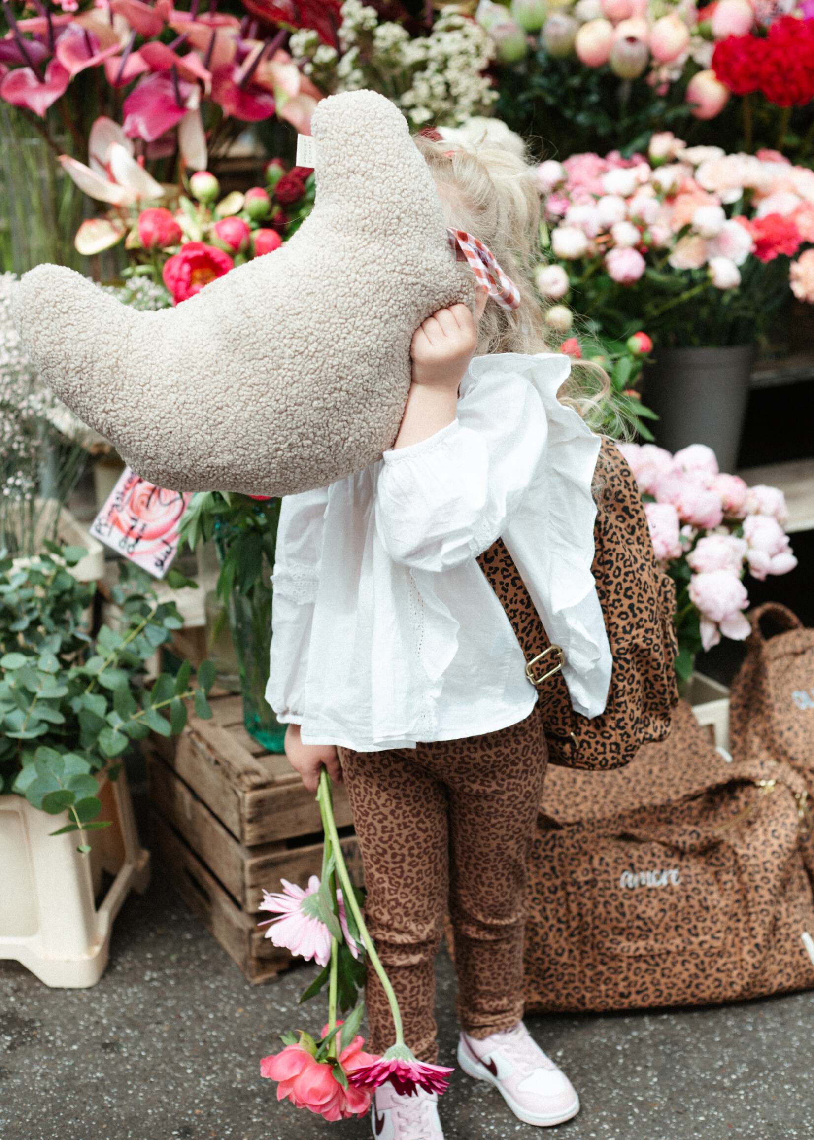 Atelier POMME HAPPY PANTS - LEOPARD BROWN