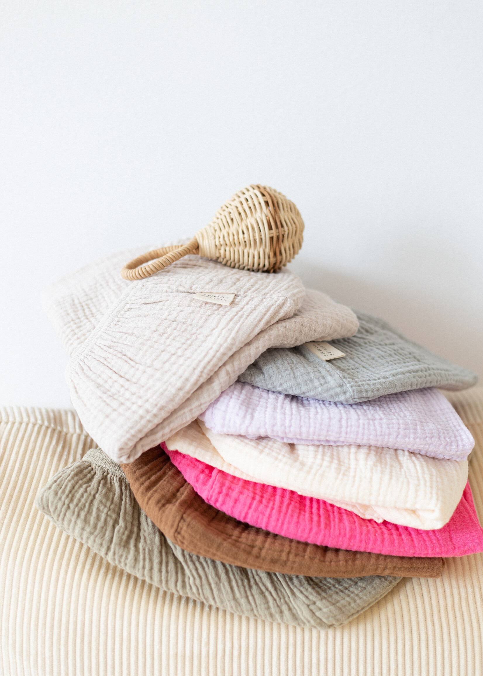 Atelier POMME SLEEP TIGHT FITTED SHEET CRIB - BETTER BROWNIE