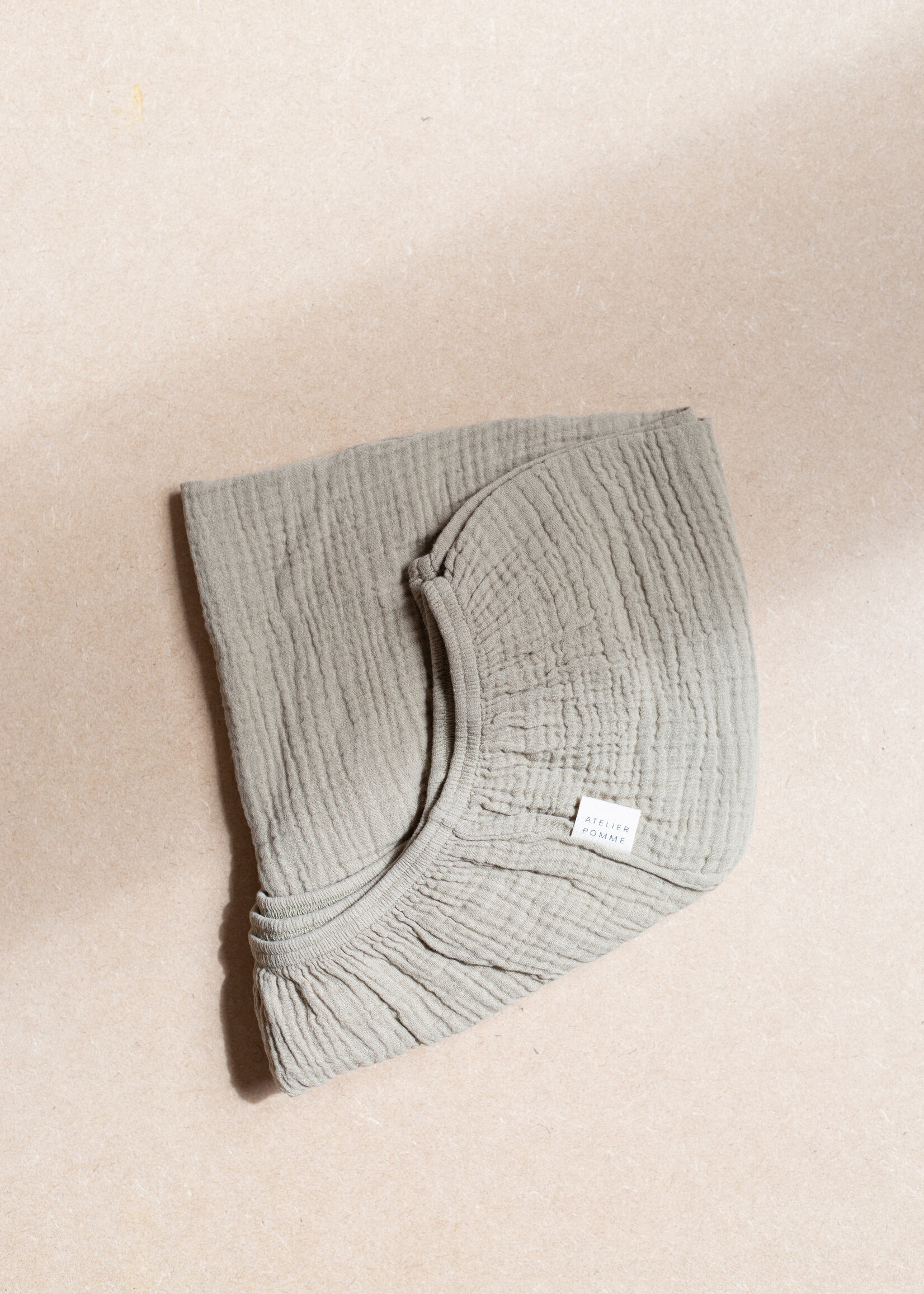 Atelier POMME SLEEP TIGHT FITTED SHEET CRIB - GOING GREEN