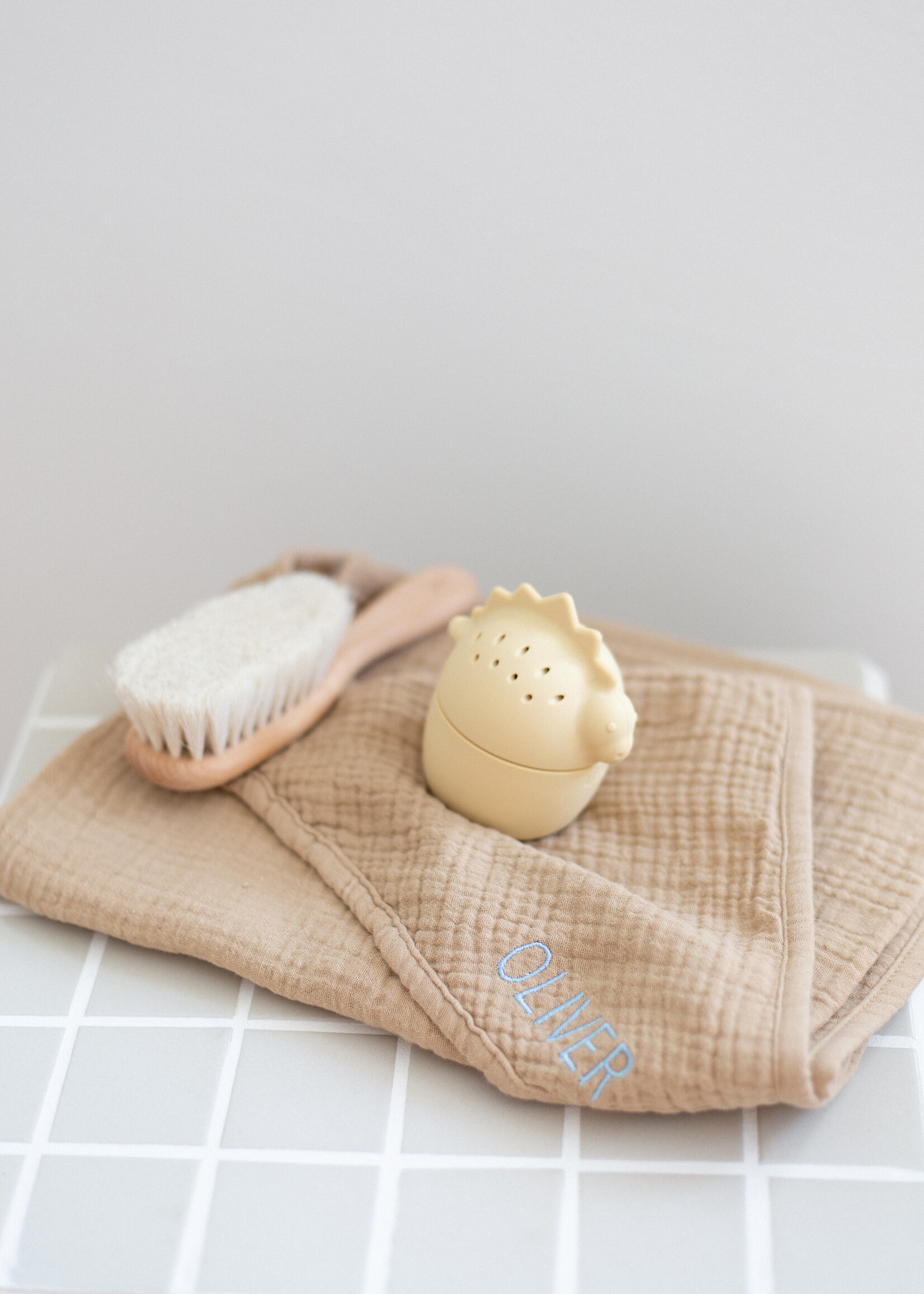Atelier POMME BATH TOWEL - FINE BROWN