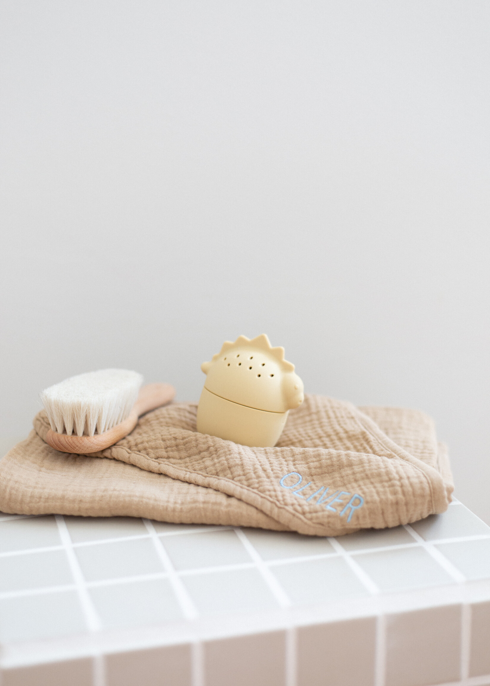 Atelier POMME BATH TOWEL - FINE BROWN