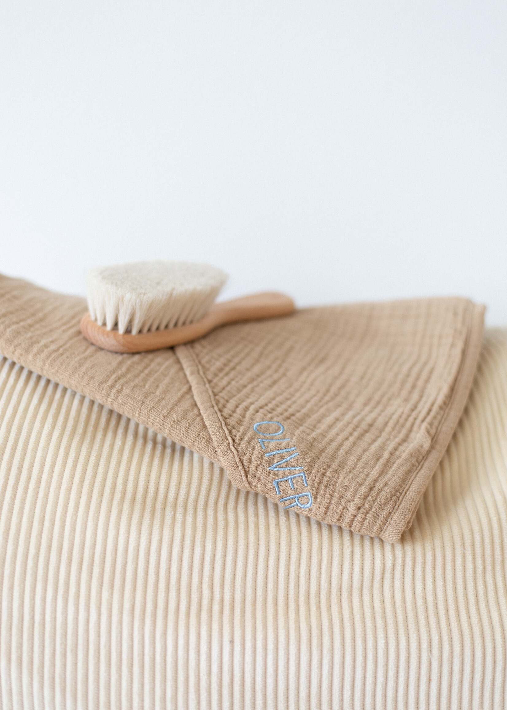 Atelier POMME BATH TOWEL - FINE BROWN