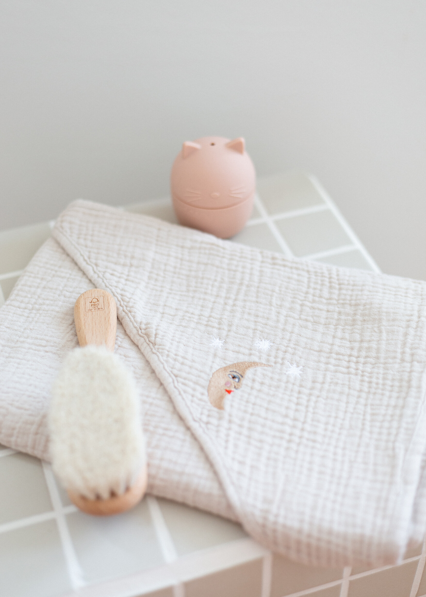 Atelier POMME BATH TOWEL - BONJOUR BEIGE