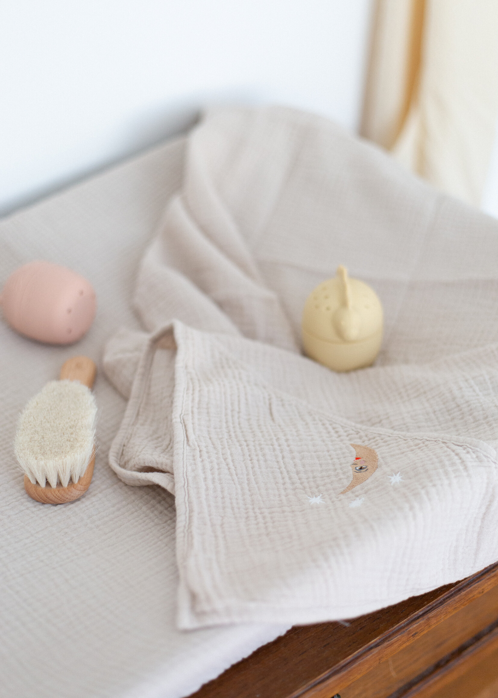 Atelier POMME BATH TOWEL - BONJOUR BEIGE