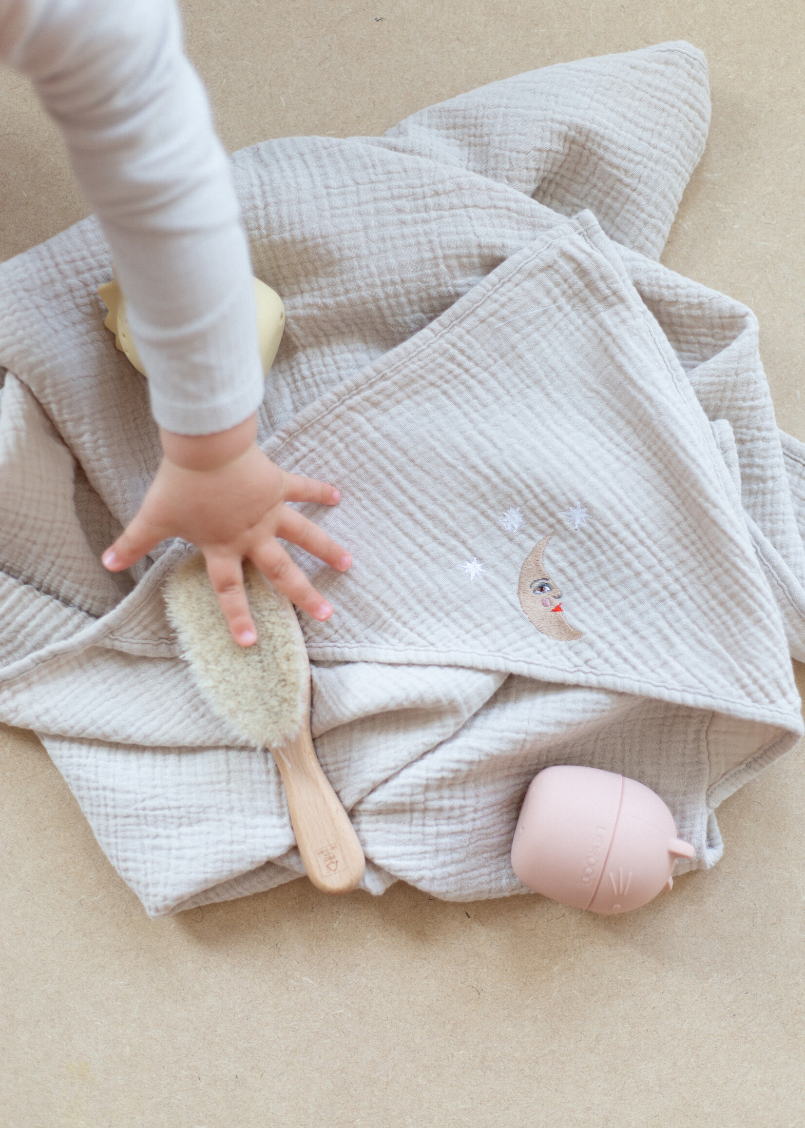 Atelier POMME BATH TOWEL - BONJOUR BEIGE