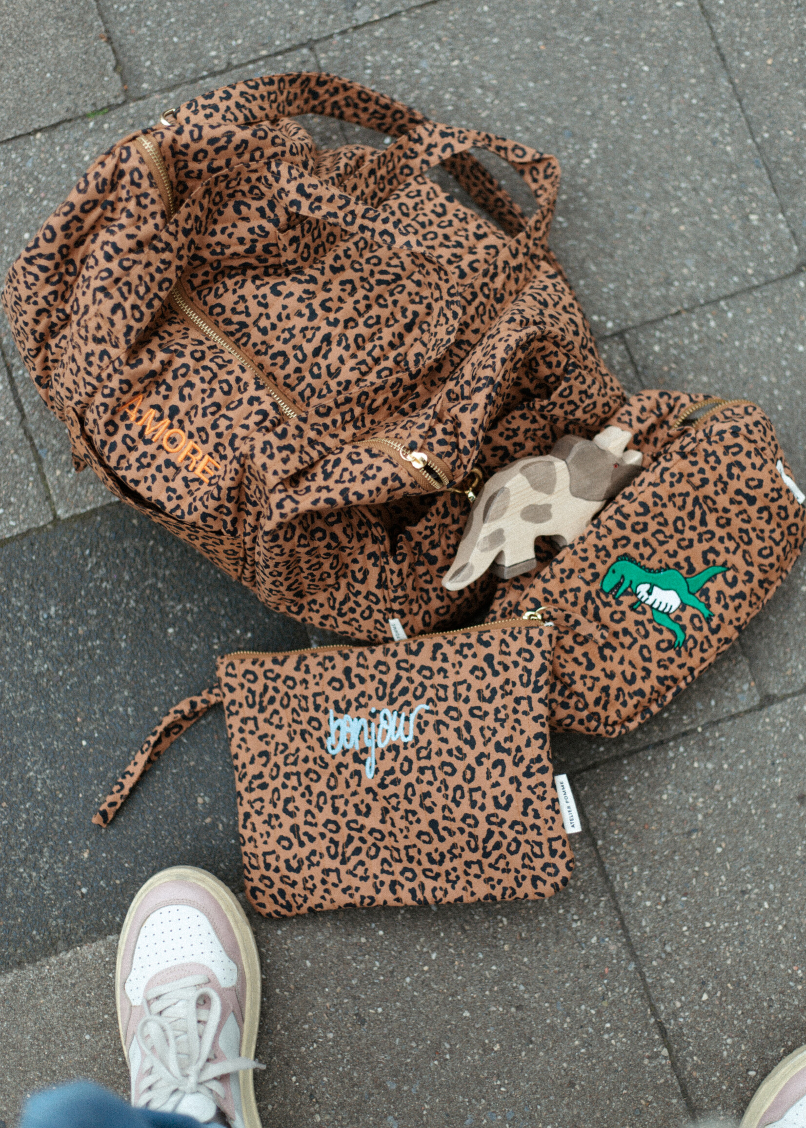 Atelier POMME THE PERFECT POUCH  - LEOPARD