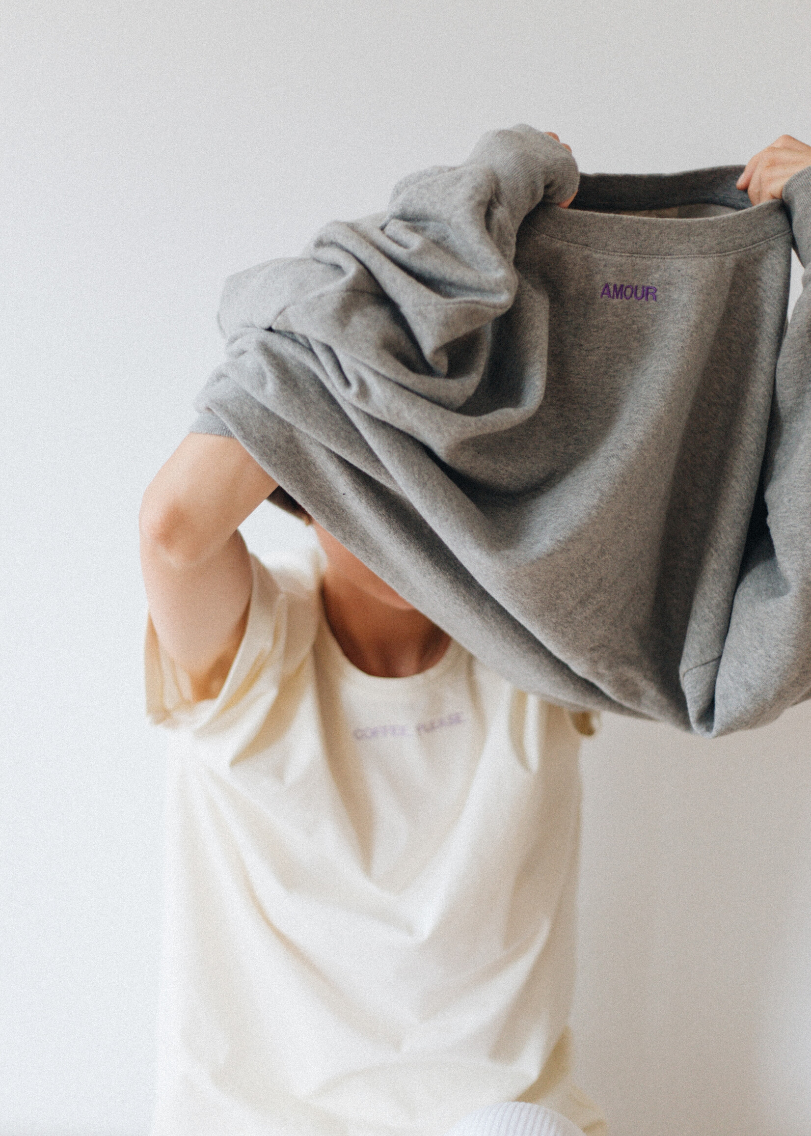 Atelier POMME WMN EASY  SWEAT - FEELIN' GREY