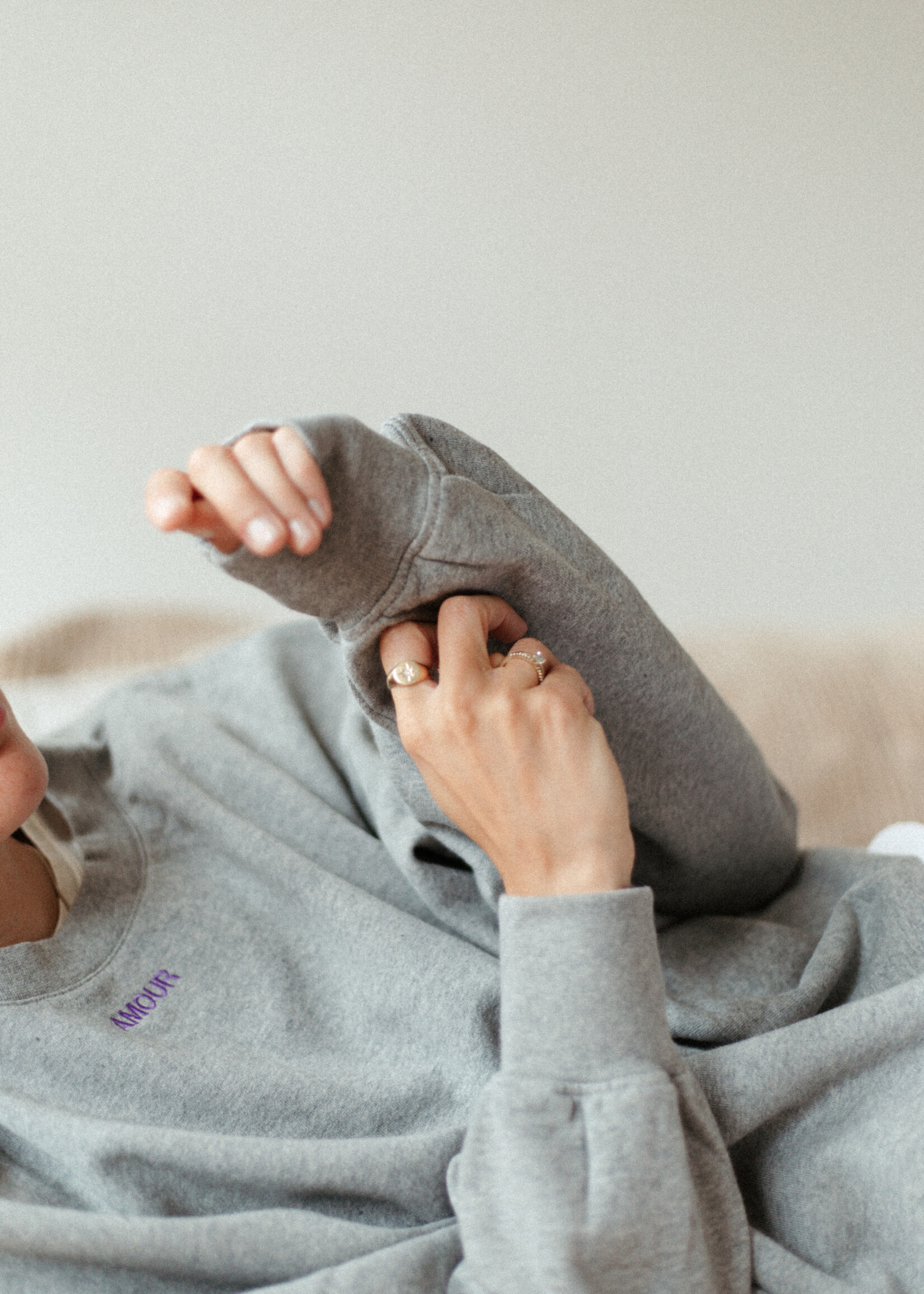 Atelier POMME WMN EASY  SWEAT - FEELIN' GREY