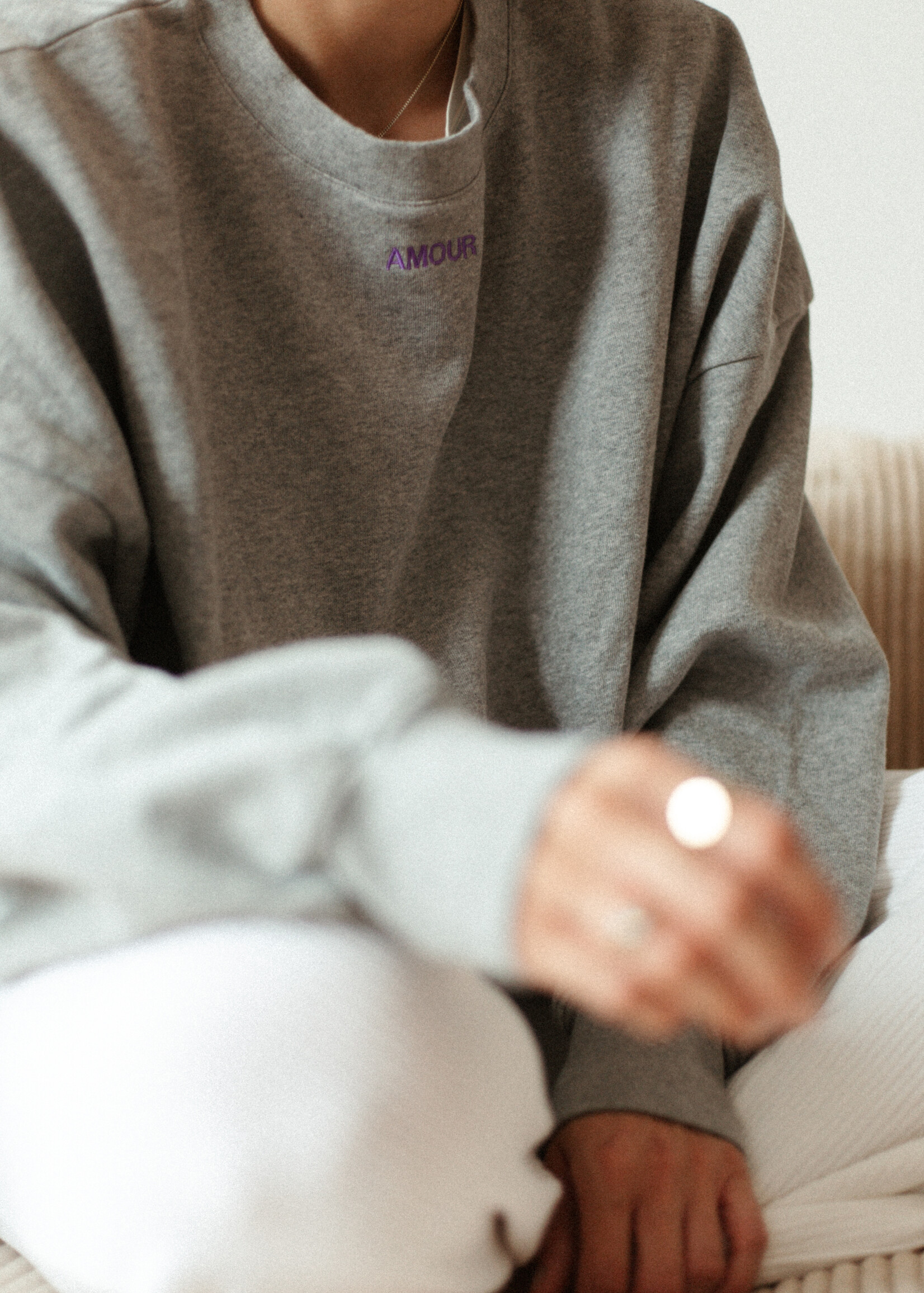 Atelier POMME WMN EASY  SWEAT - FEELIN' GREY