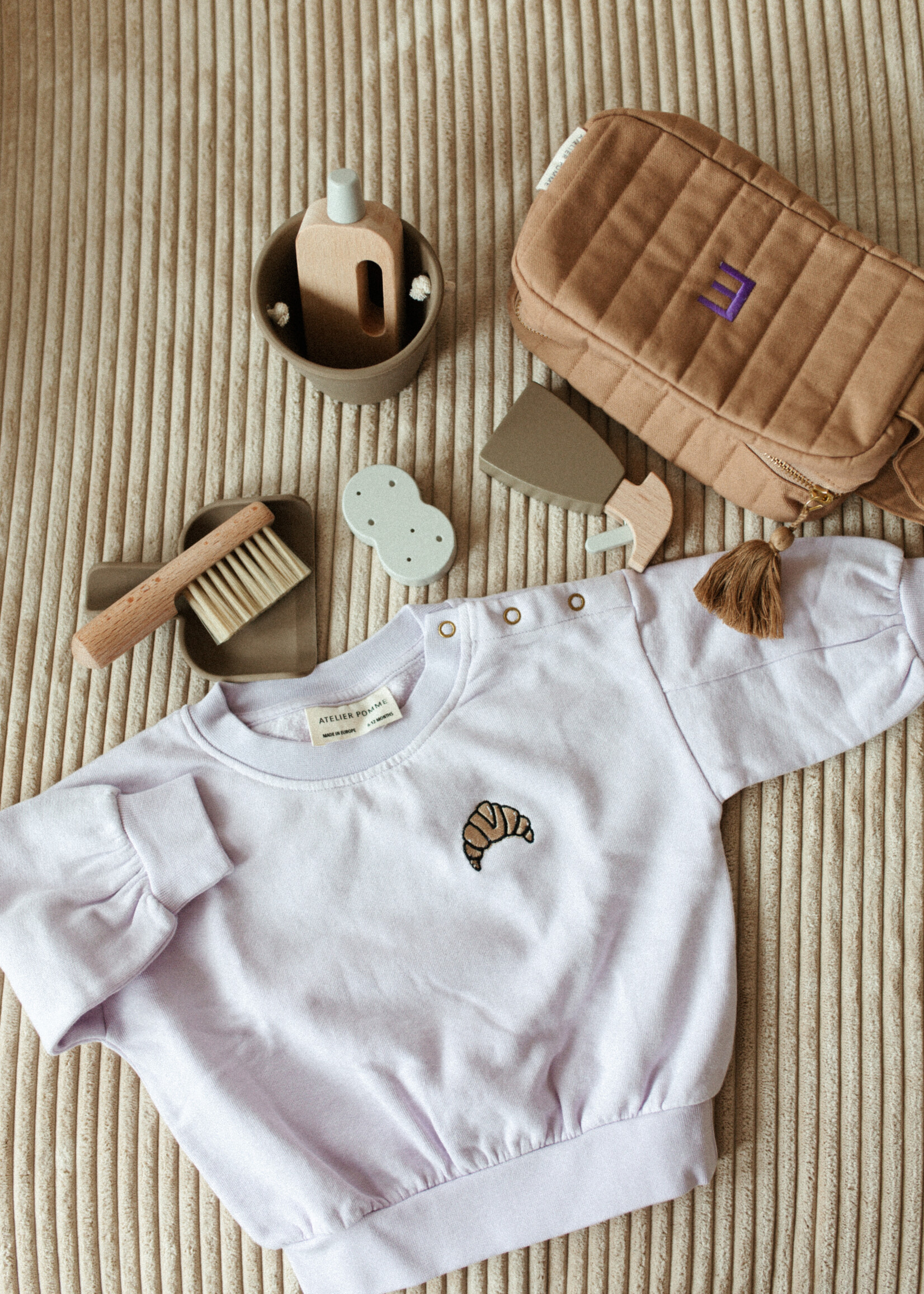 Atelier POMME TINY EASY SWEAT -  LUCKY LILA