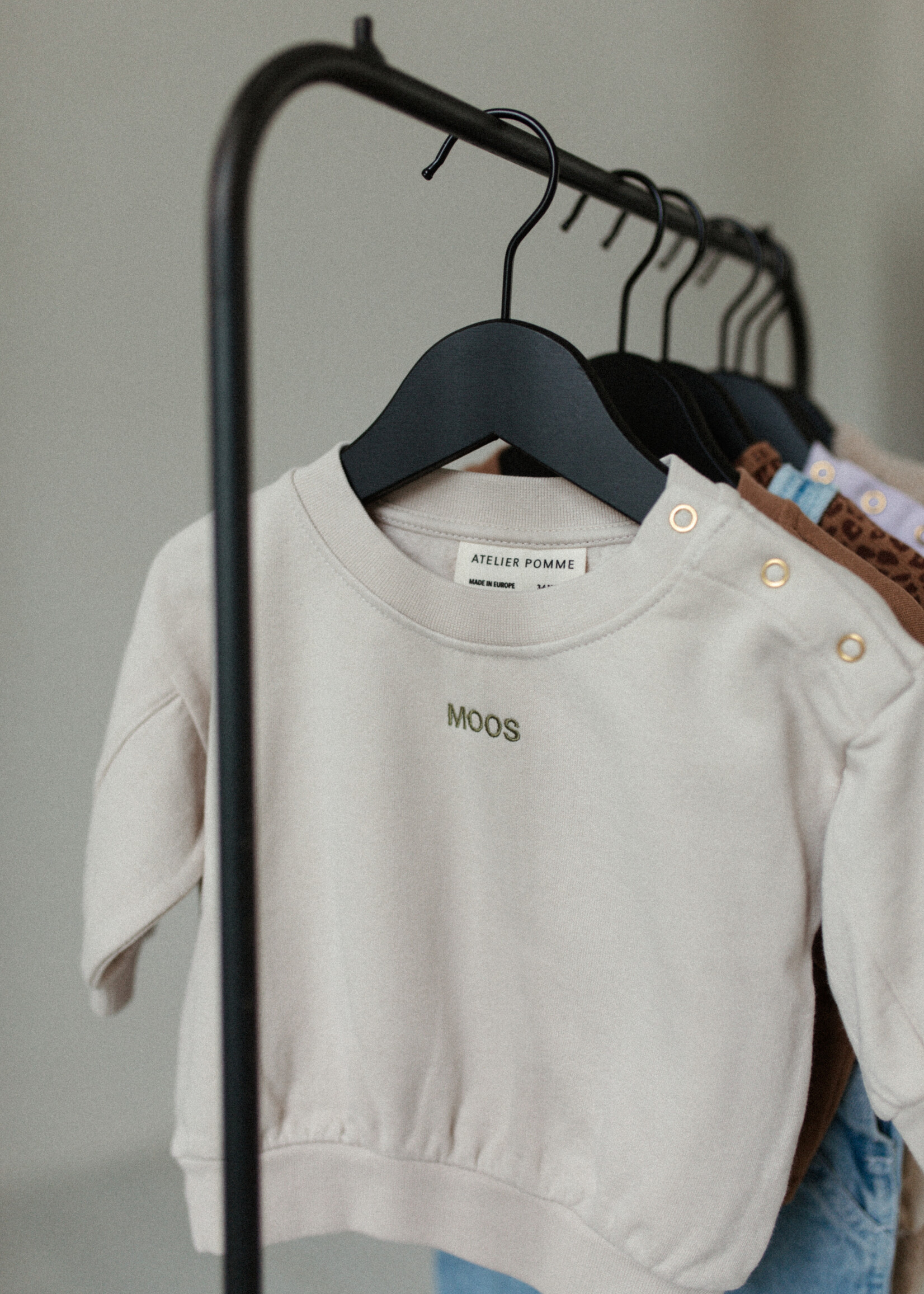 Atelier POMME TINY EASY SWEAT - BONJOUR BEIGE