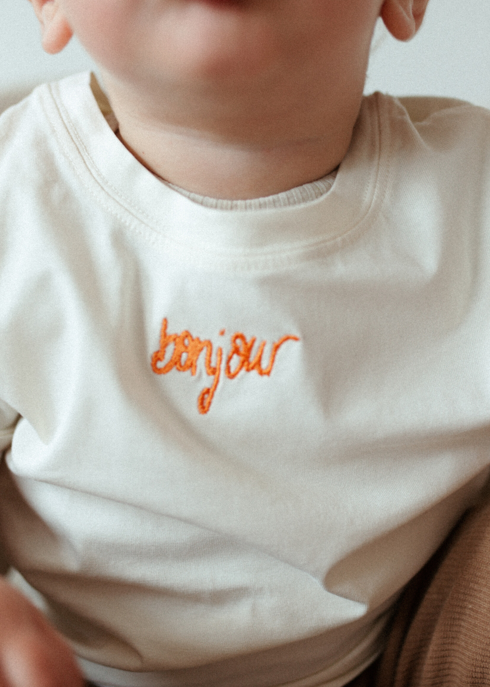 Atelier POMME TINY EASY TEE - COSY WHITE