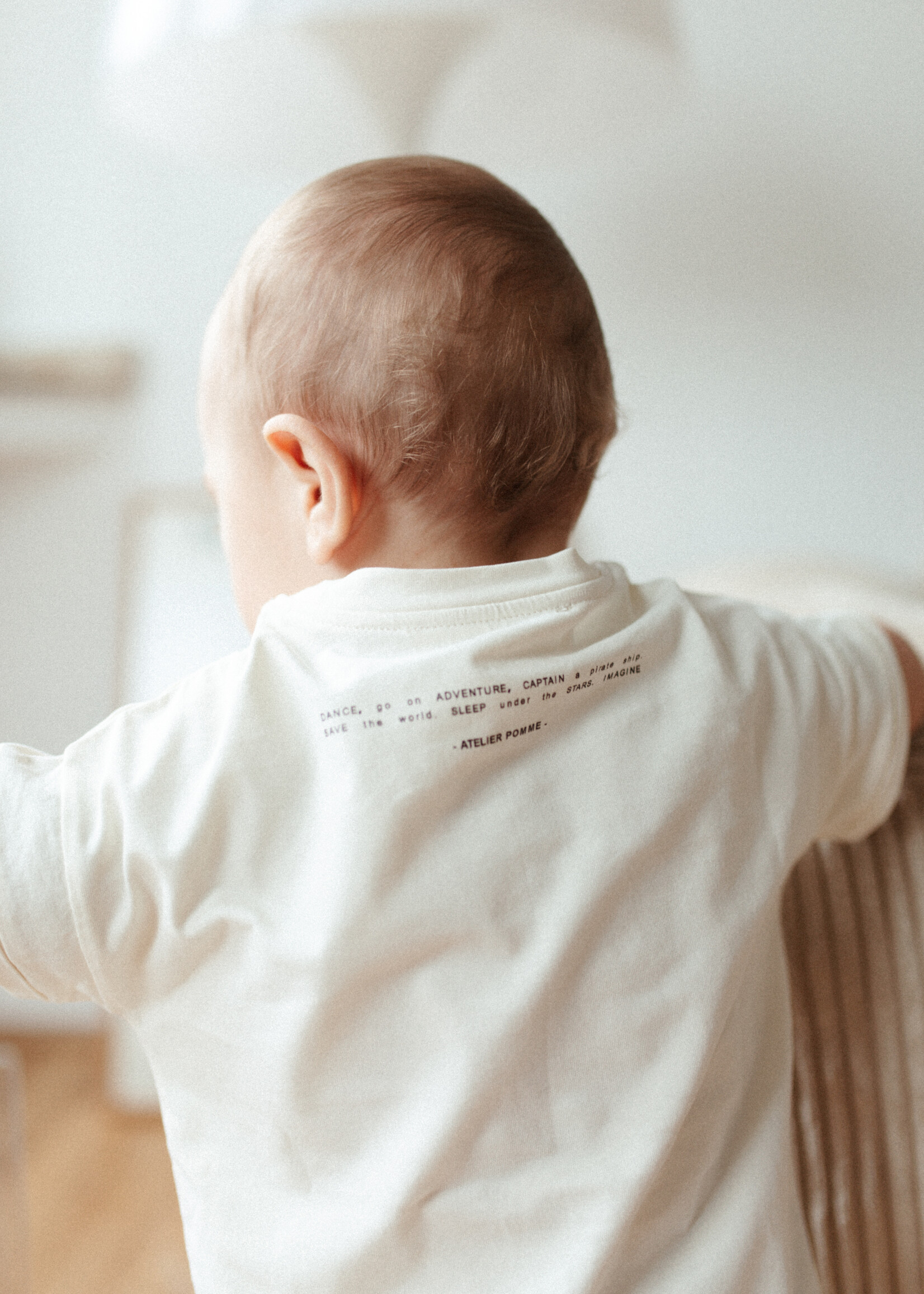 Atelier POMME TINY EASY TEE - COSY WHITE
