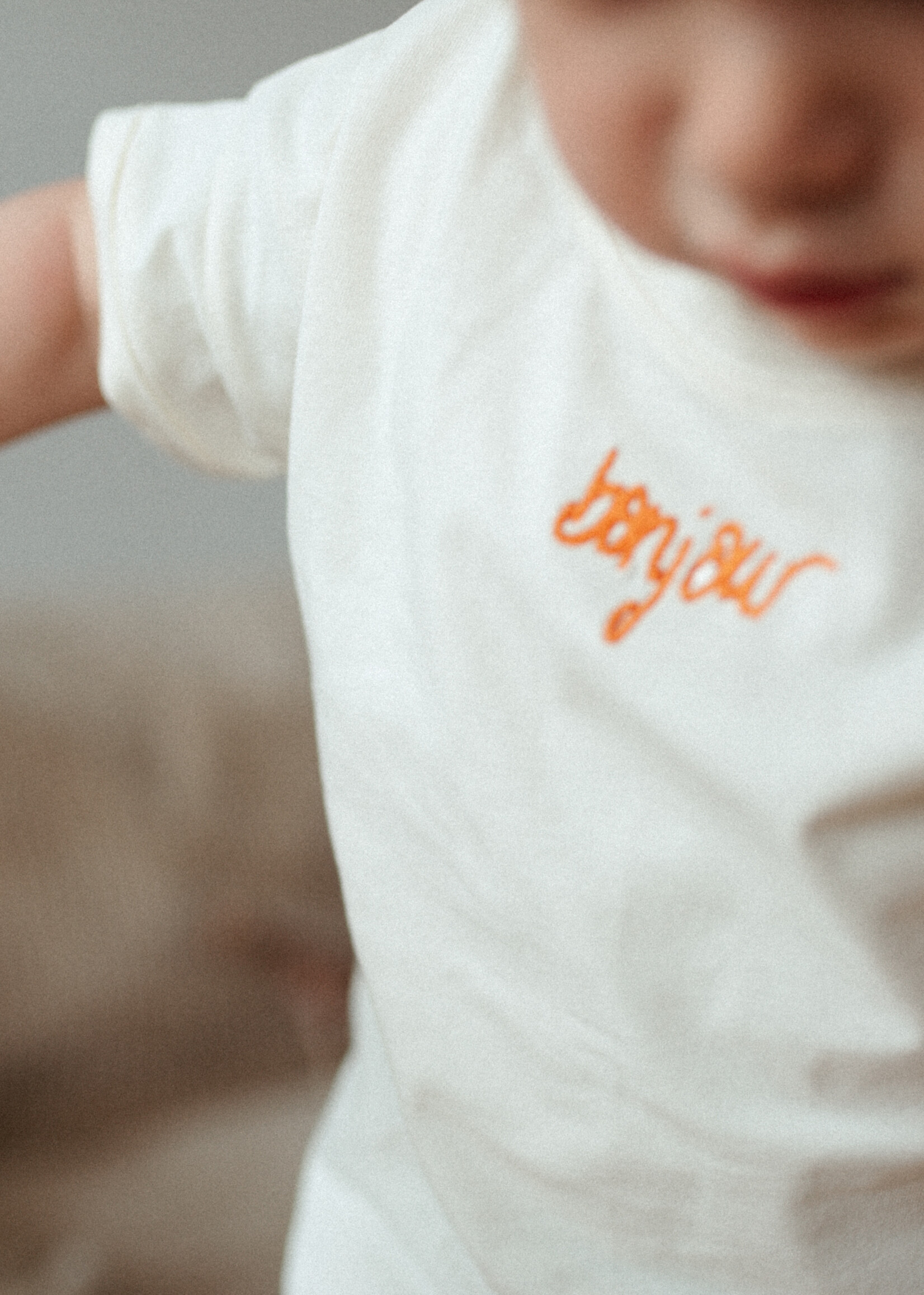 Atelier POMME TINY EASY TEE - COSY WHITE