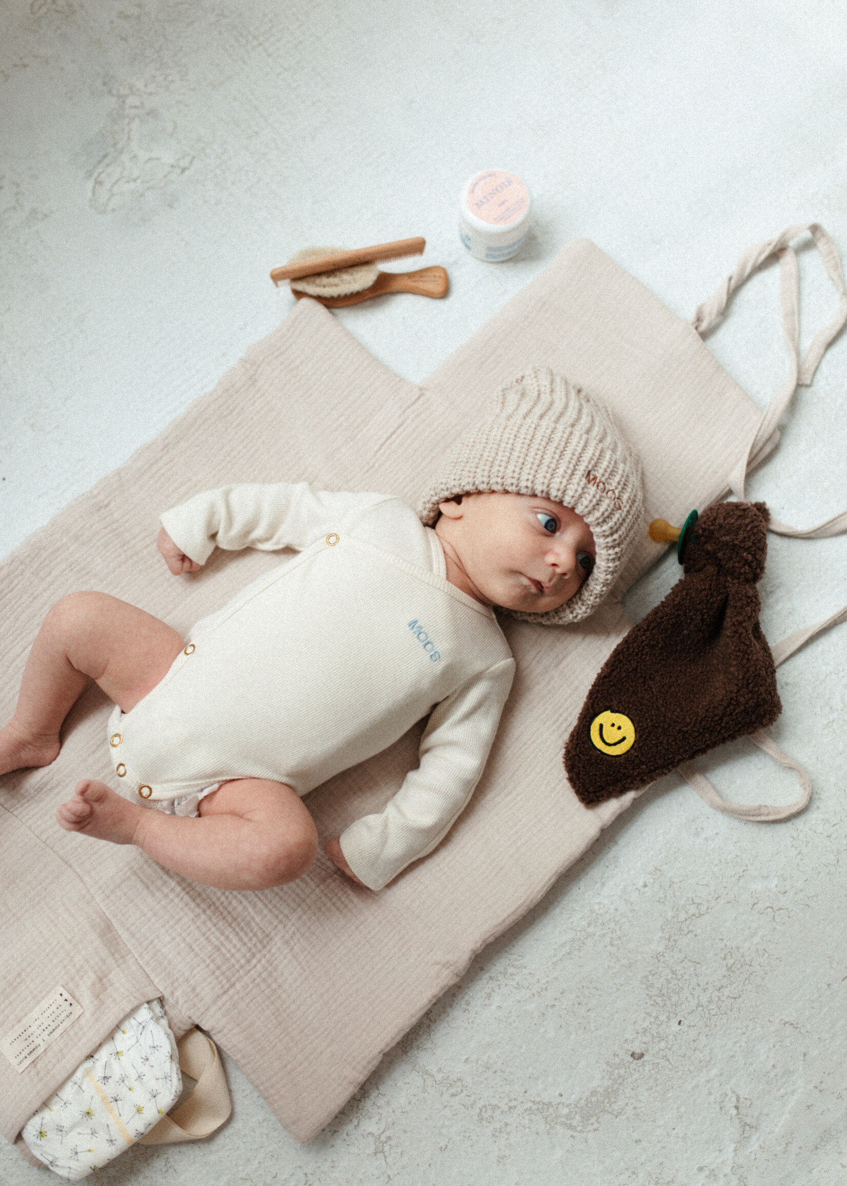 Atelier POMME ROMPER WRAP THE BABY - COSY WHITE