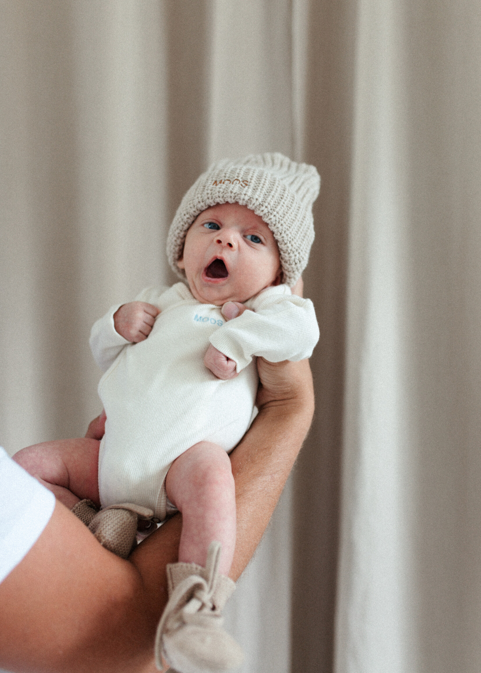 Atelier POMME ROMPER WRAP THE BABY - COSY WHITE