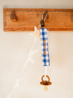 Atelier POMME KEEP-IT-CLOSE - STICKY BIBS CHECKED IN - BOLDLY BLEU