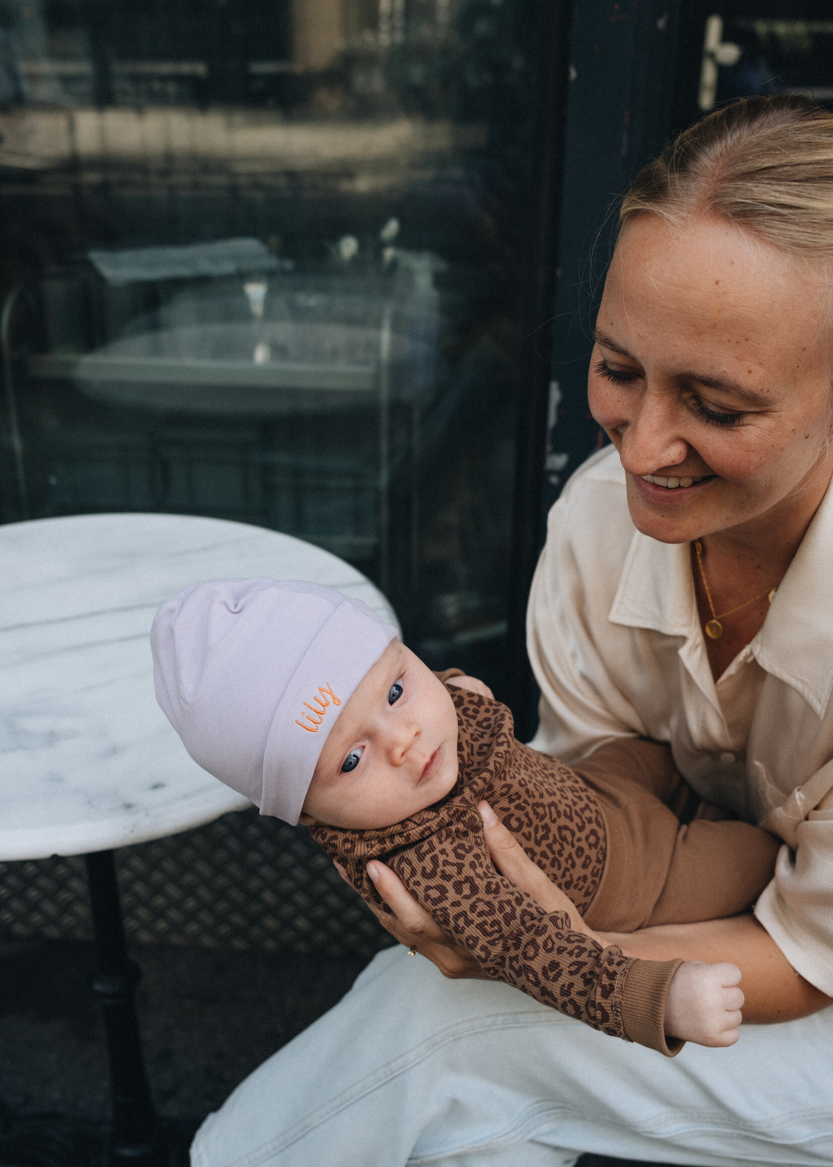 Atelier POMME TEENY TINY BEANIE - LUCKY LILA