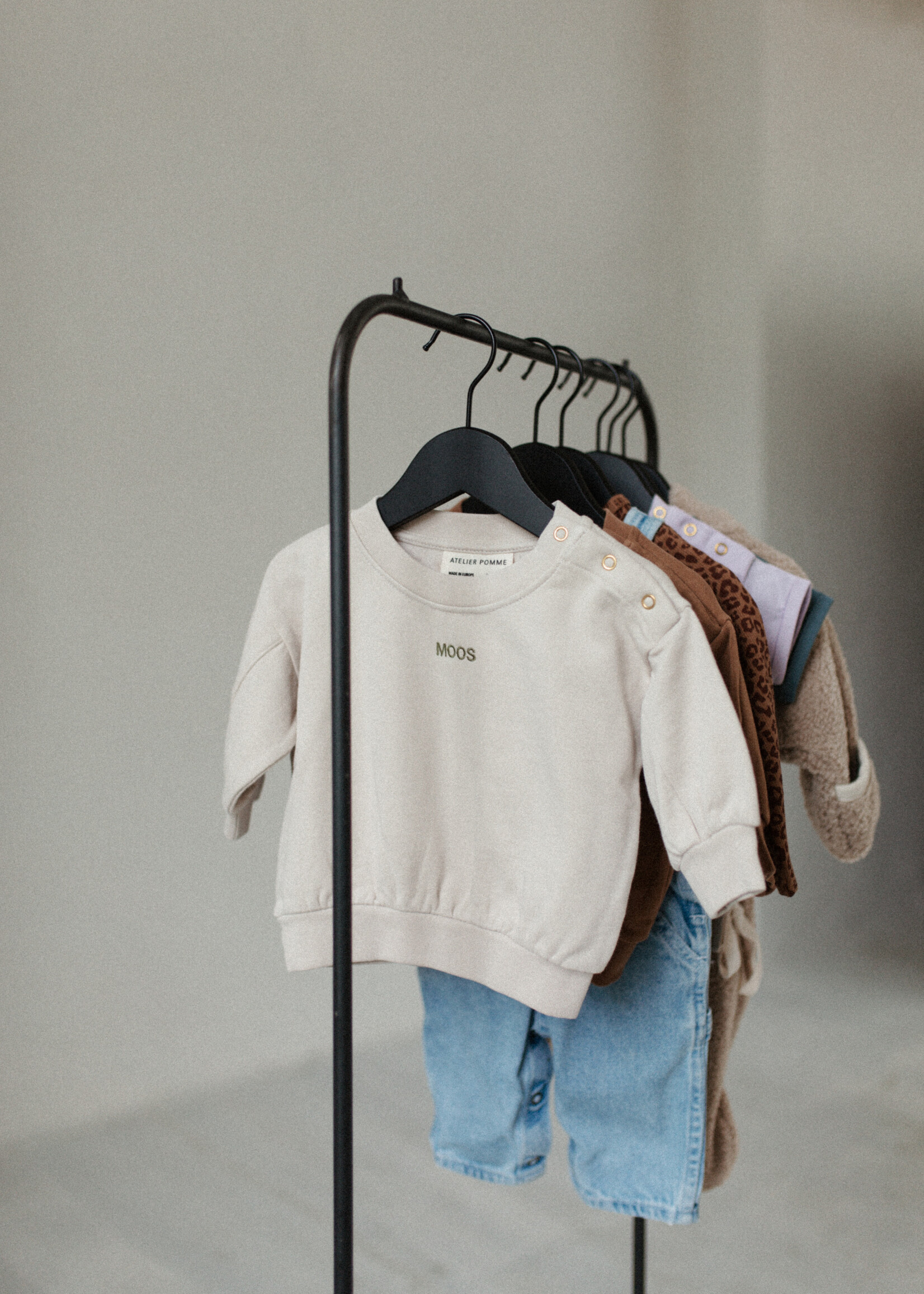 Atelier POMME TINY EASY SWEAT - BONJOUR BEIGE