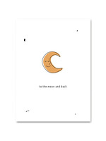 Atelier POMME SALE - POST CARD - TO THE MOON AND BACK