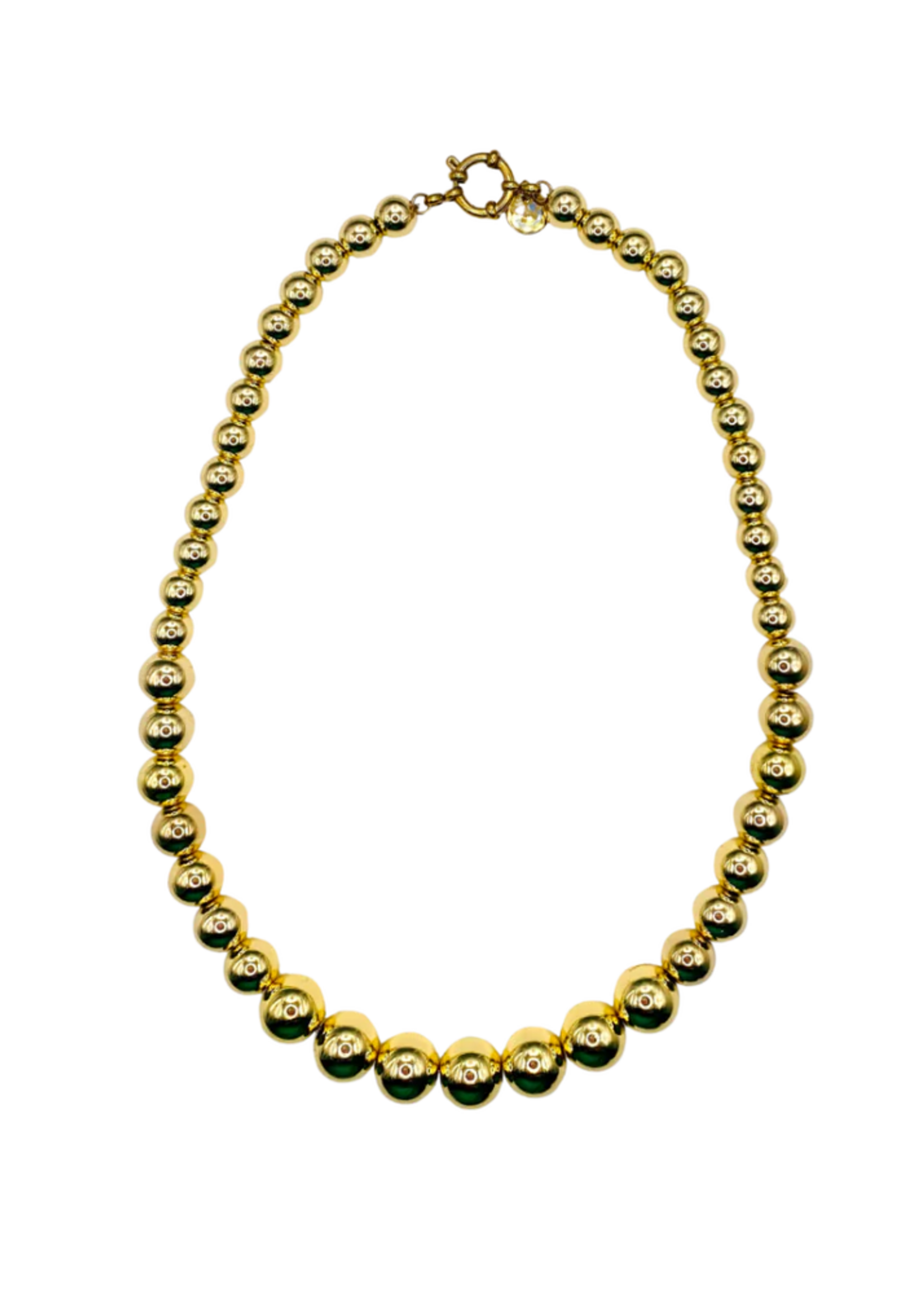 BONNIE STUDIOS BALL GOLD NECKLACE