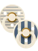 BIBS 2-PACK - THE BRETON STRIPE BLUE