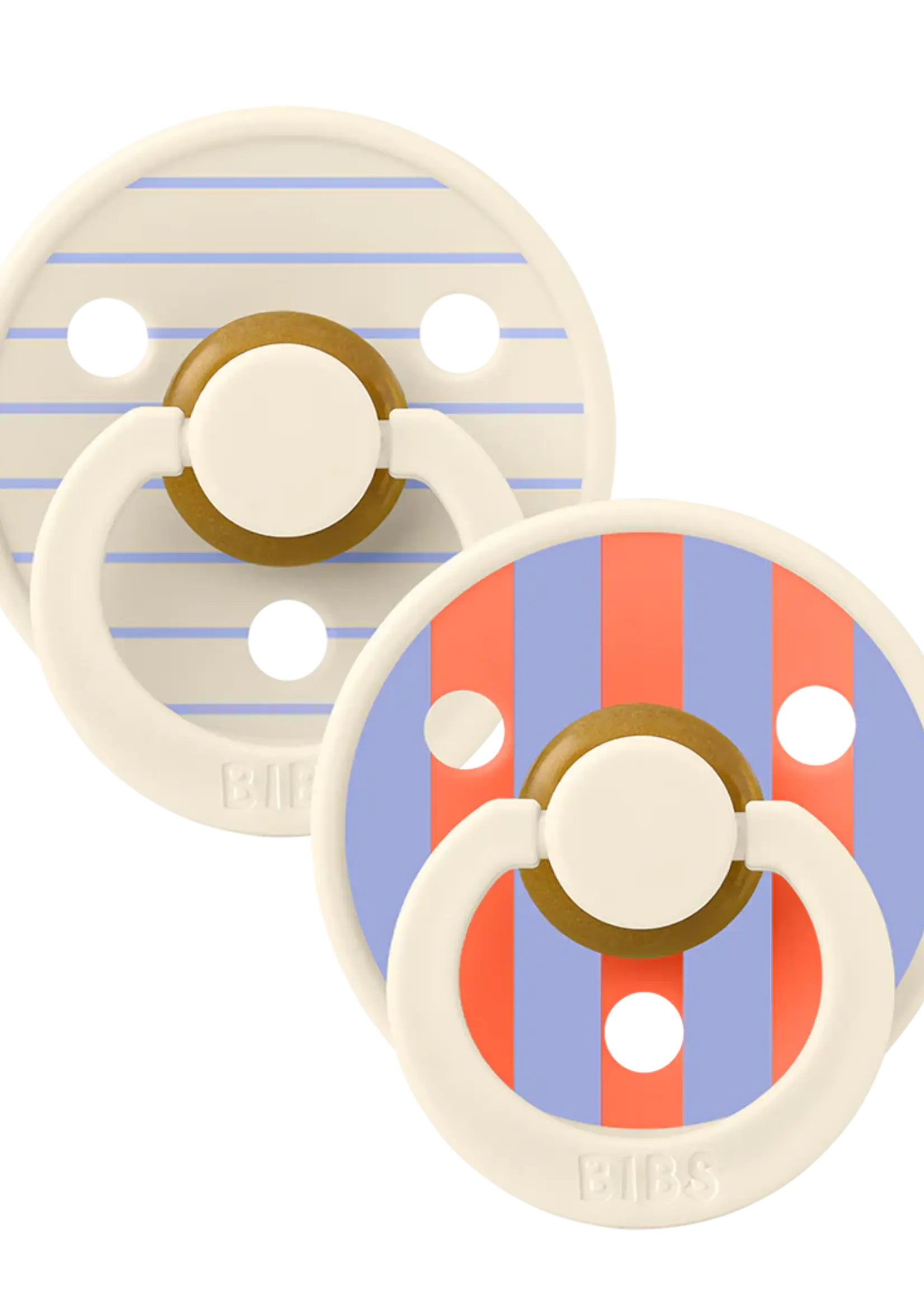 BIBS 2-PACK - THE BRETON STRIPE COLOURED