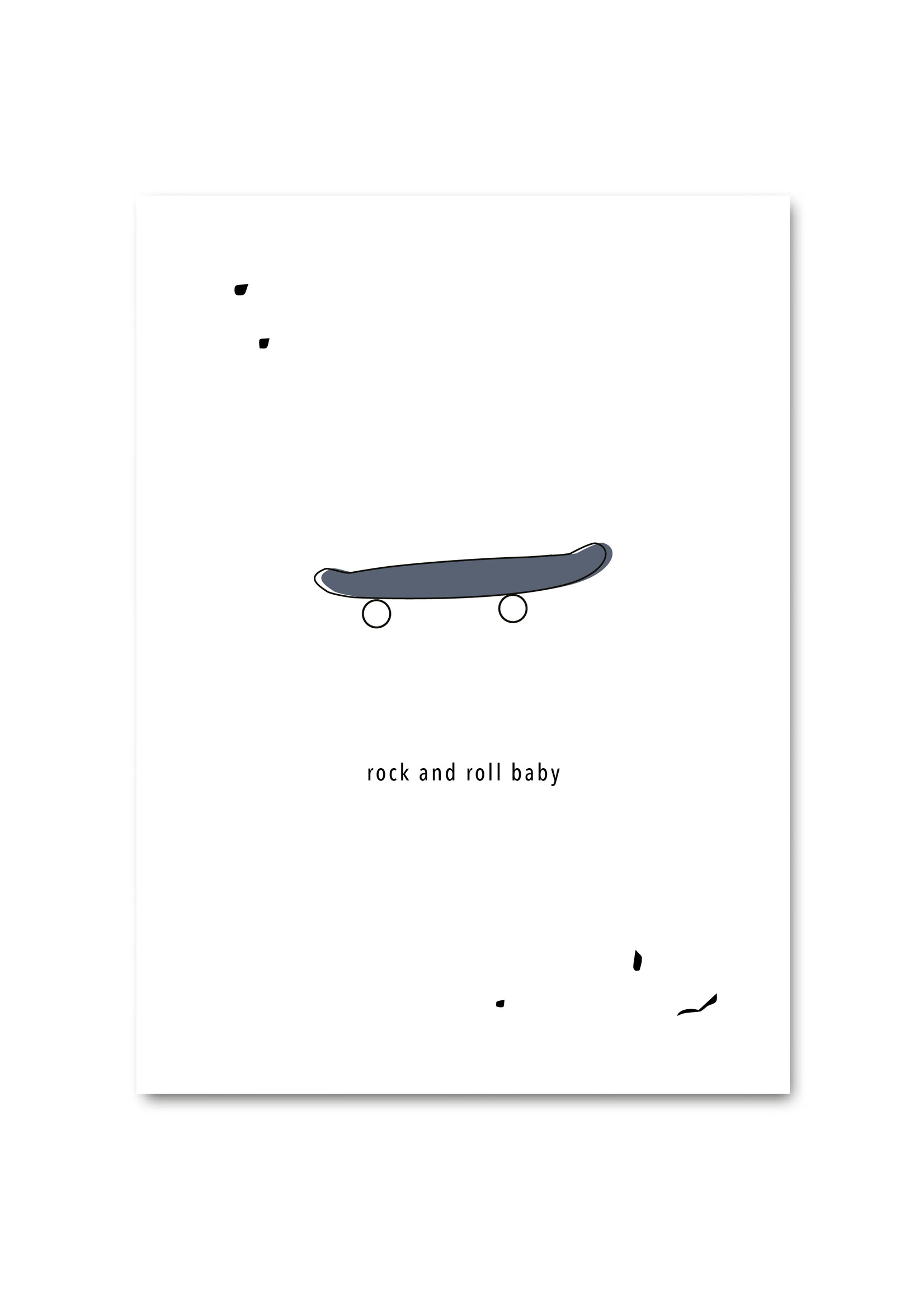 Atelier POMME SALE - POST CARD -ROCK AND ROLL BABY