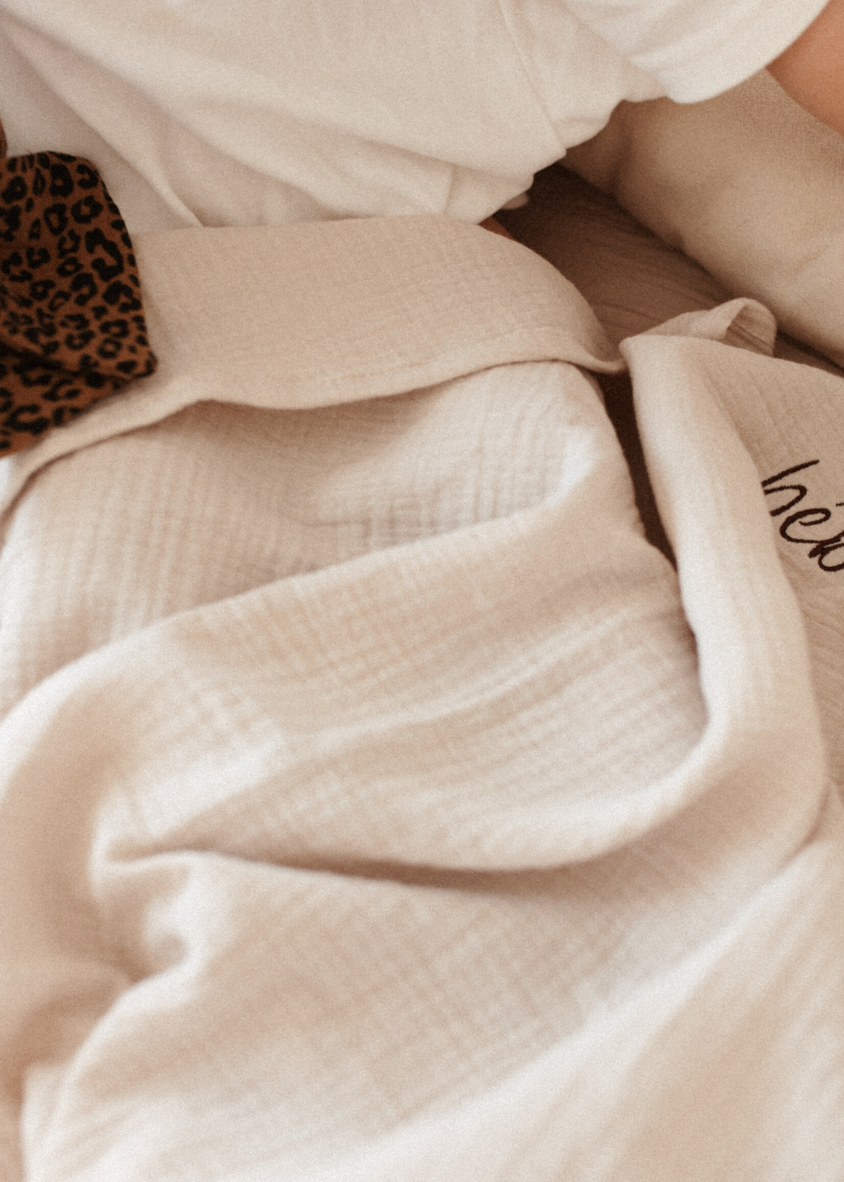 Atelier POMME GIANT SWADDLE BONJOUR BEIGE