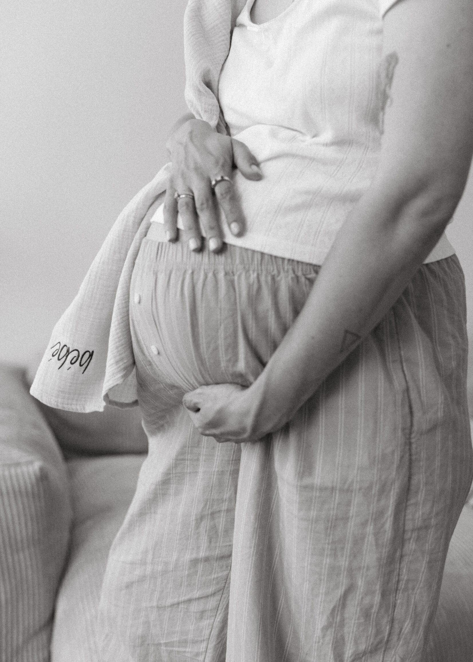 Atelier POMME GIANT SWADDLE BONJOUR BEIGE