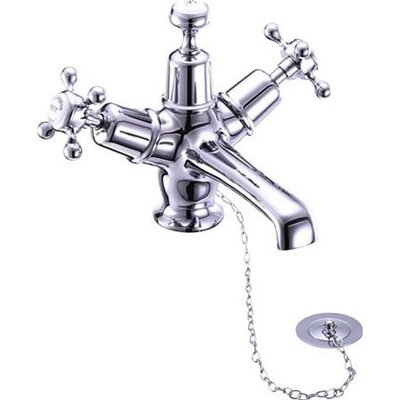 1 gats wastafelkraan & stop en ketting