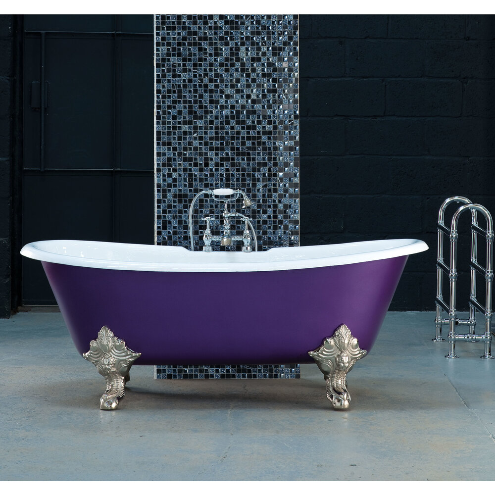 Arroll Freestanding cast iron bath with feet 'Milan'