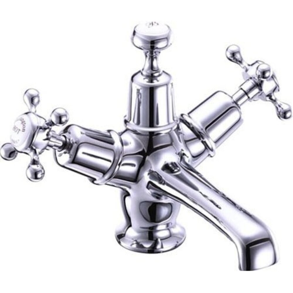 Burlington Claremont 1-hole basin mixer with Click-Clack waste