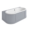 Burlington London Back-to-Wall bath with panel