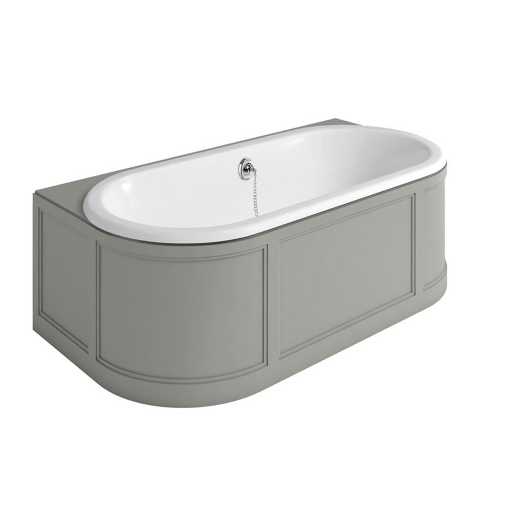 Burlington London Back-to-Wall bath with panel