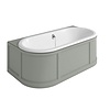 Burlington London Back-to-Wall bath with panel