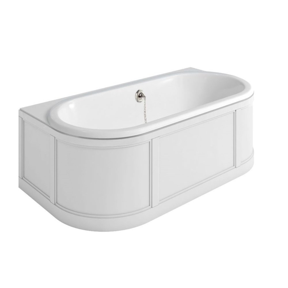 Burlington London Back-to-Wall bath with panel