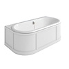Burlington London Back-to-Wall bath with panel