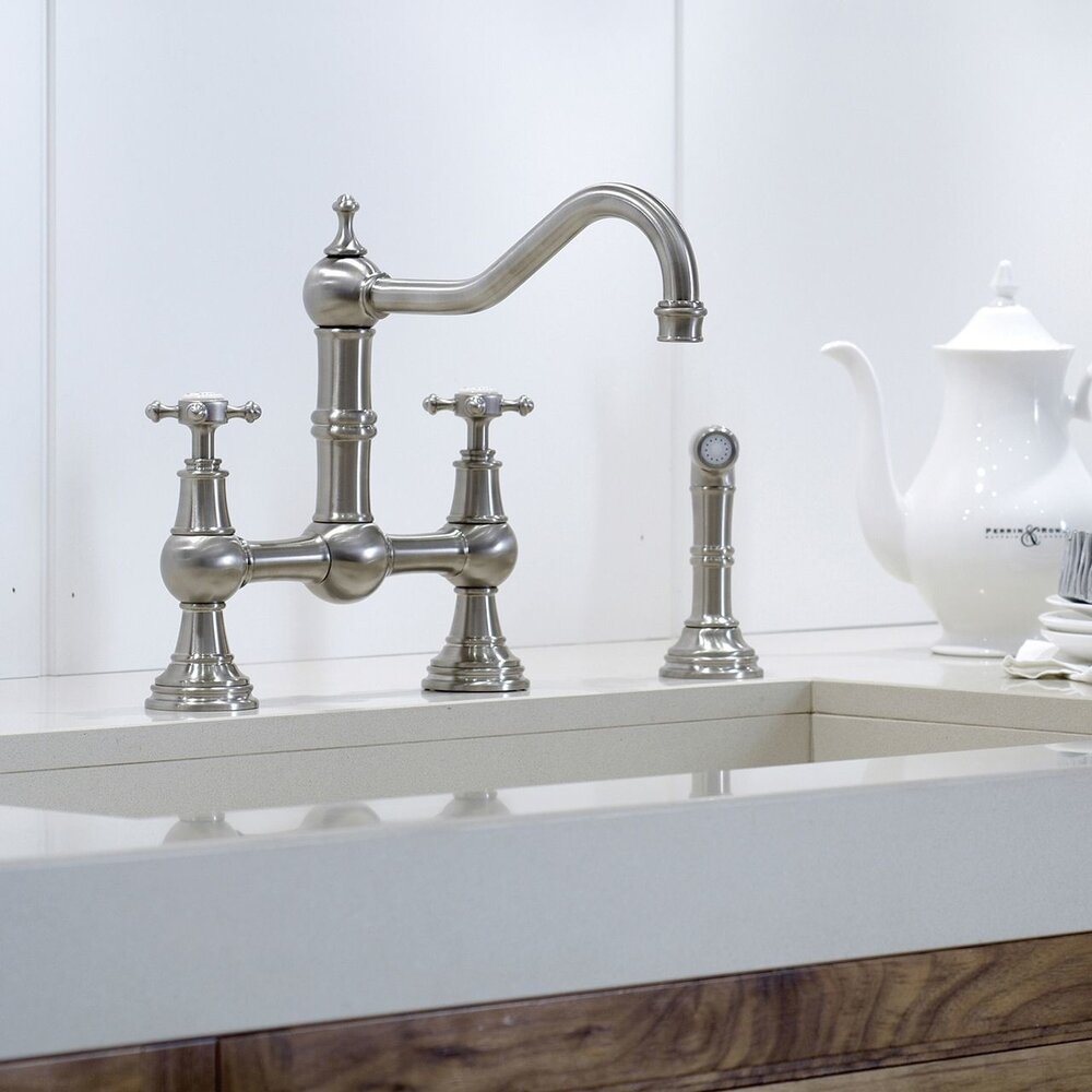 Perrin & Rowe Keukenbrugkraan Provence 4755 met handdouche