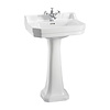 Burlington Edwardian 56cm basin with pedestal