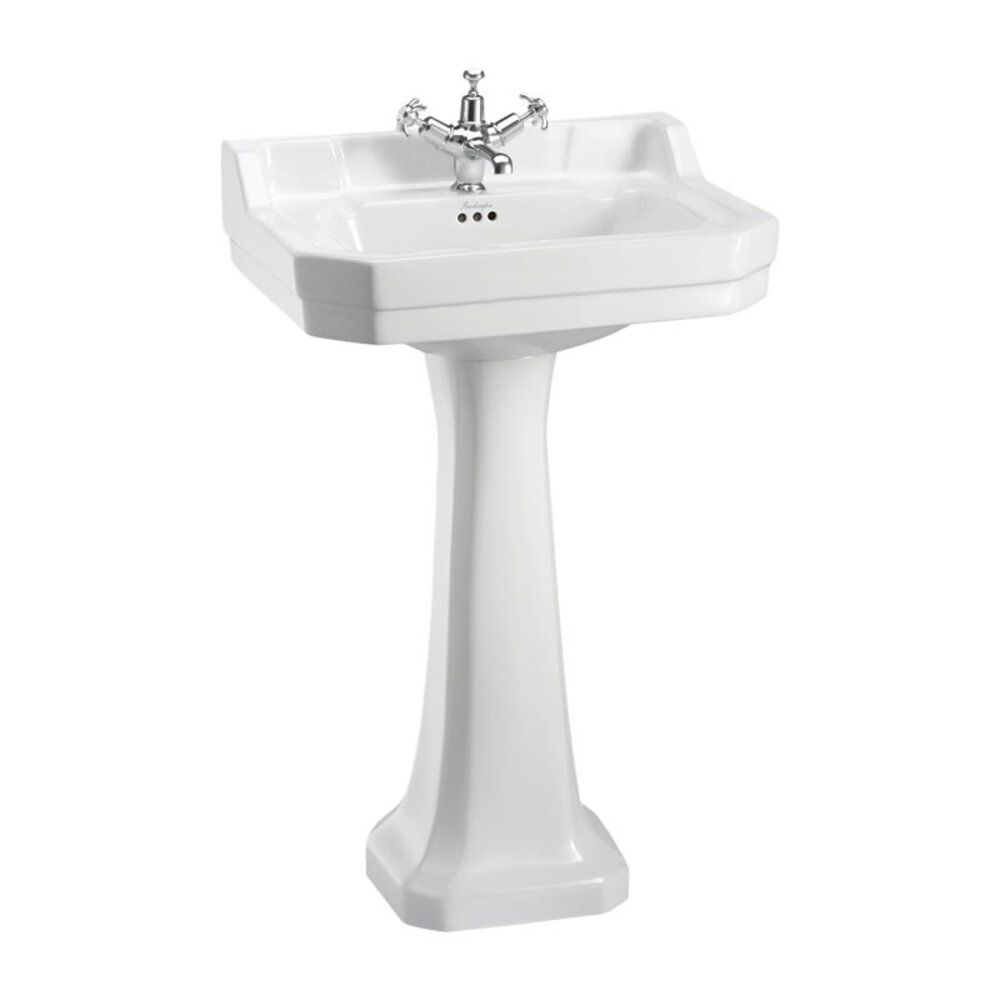 Burlington Edwardian 56cm basin with pedestal