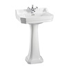 Burlington Edwardian 56cm basin with pedestal