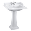 Burlington Classic 65cm basin with pedestal