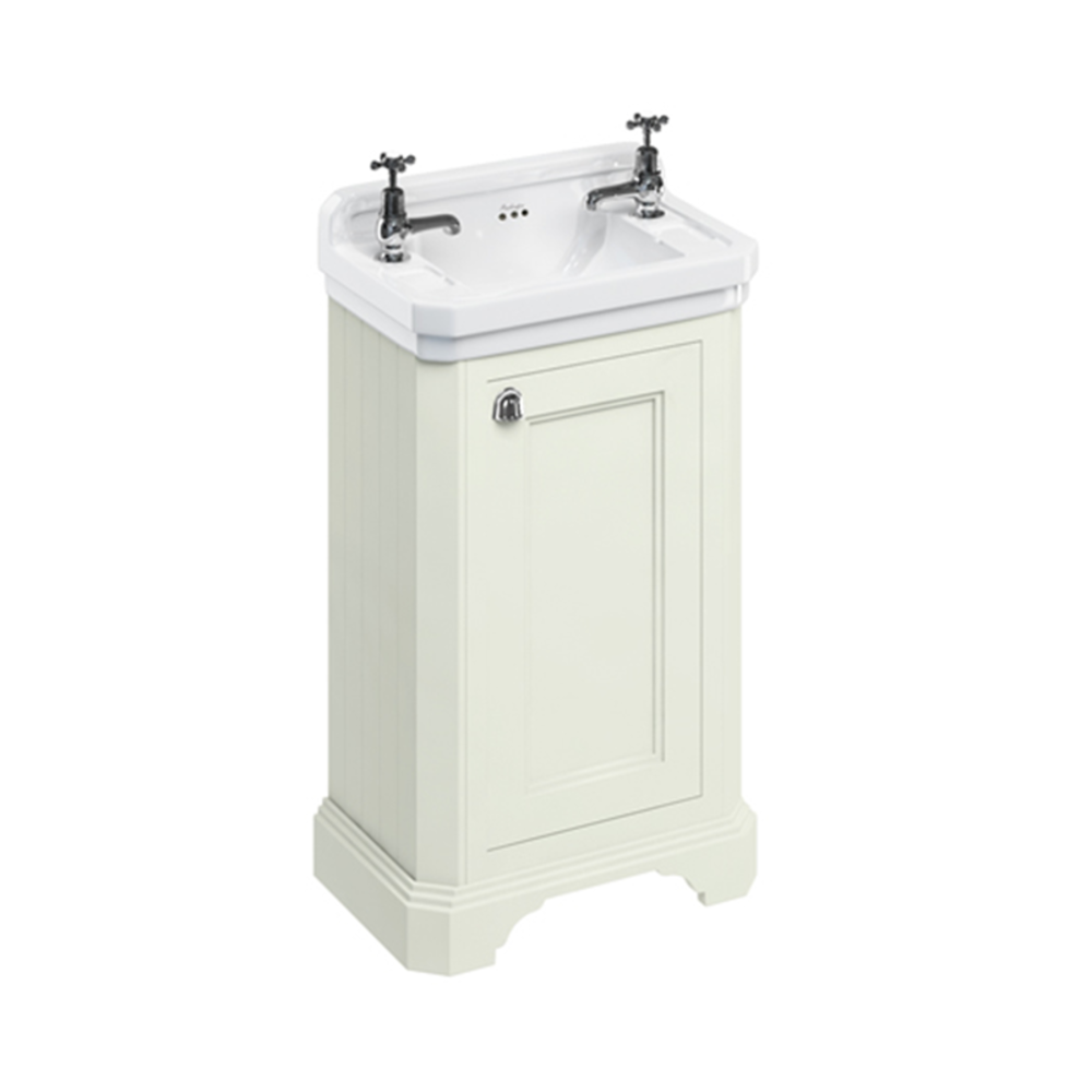 Burlington Edwardian 51cm cloakroom basin unit with door