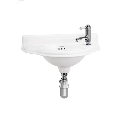 Curved cloakroom basin