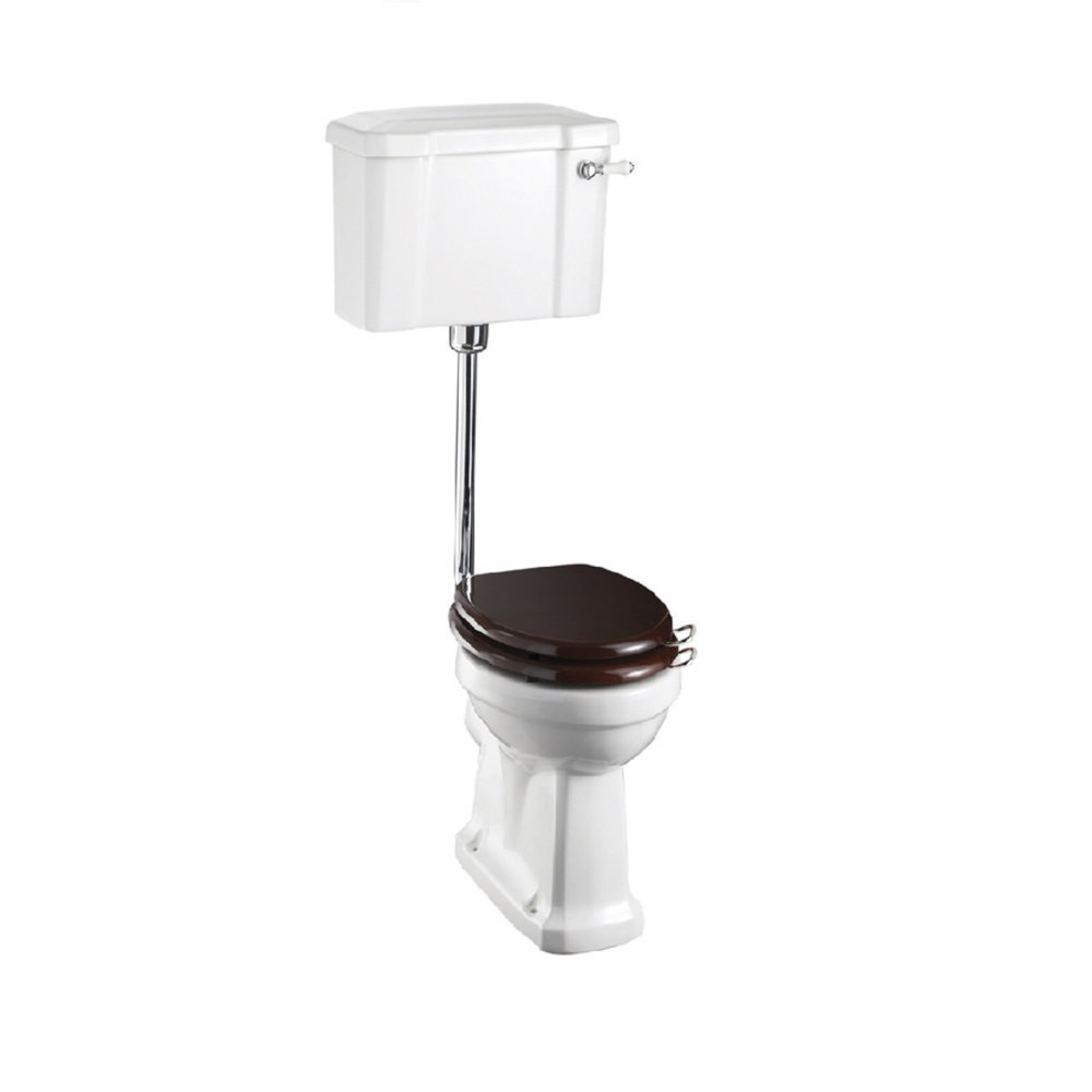 Burlington Low level toilet (p-trap) with porcelain cistern