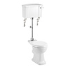 Burlington Medium level toilet with porcelain cistern - p-trap