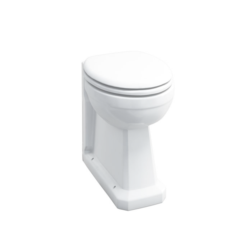 Burlington Back-to-wall pan  - with concealed cistern and flush plate