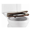 Toiletzitting softclose met mahonie finish Burlington Toiletzitting softclose met mahonie finish