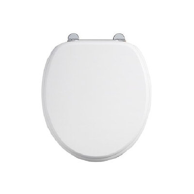 White toilet seat  soft-close S18